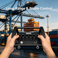 Télécommande hydraulique proportionnelle cryptée anti-interférence pour un contrôle stable des grues portuaires