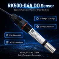 Transmetteur optique industriel DO avec sortie analogique RS485 Modbus 4-20mA, précision 0,3 mg/L pour la surveillance de la qualité de l'eau
