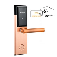 Serrure de porte de chambre intelligente RFID professionnelle pour hôtels
