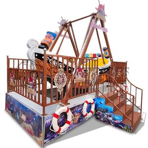 Precio directo de fábrica Mini barco pirata con 10 asientos Columpio Pequeño Barco Pirata Juegos de parque temático a la venta - Product Image 1