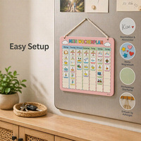 Tableau magnétique de suivi des bonnes habitudes et de récompenses pour enfants, favorisant l'autodiscipline et la propreté