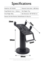 Support de terminal de point de vente métallique personnalisé, en promotion, réglable en angle, rotation à 360 degrés, compatible Android, garantie 1 an, Chine