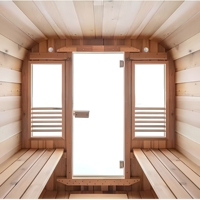 Produit personnalisé meilleur vendeur extérieur en bois massif beaucoup de gens poêle de sauna chambre de sauna mobile chambre pour commercial