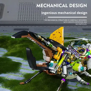 Yeni MJI13053 plastik DIY Mini bulmaca yapı taşları eğitim sıcak büyük Beetle blok MOC setleri tuğla oyuncaklar çocuklar için Model - Product Image 1