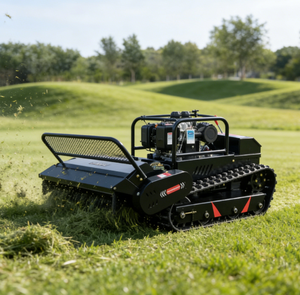 <b>Remote</b> <b>Control</b> Crawler <b>Robotic</b> Lawn Mower 28HP Diesel/Gasoline 1000mm Cutting Width Flail Mower DIY Industrial High Safety - Product Image 1