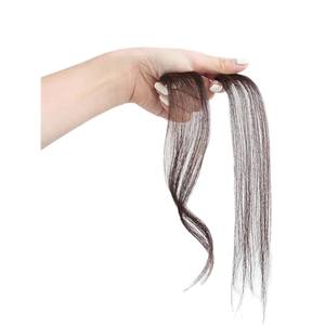 Perruque à frange en forme de <span class=keywords><strong>barbe</strong></span> de dragon, frange diagonale, frange en forme de huit, <span class=keywords><strong>postiche</strong></span> amincissant le visage, raie au milieu, naturelle, invisible, fabriquée à la machine - Product Image 6