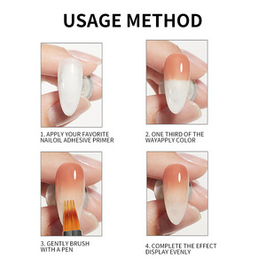 Pincel Suave para Arte de Uñas Ombre, Pincel para Dibujar Degradados en Gel, para Diseño de Manicura en Salón - Product Image 4