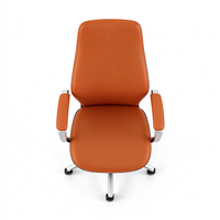 Chaise de bureau de direction de luxe contemporaine ergonomique réglable en hauteur en cuir PU