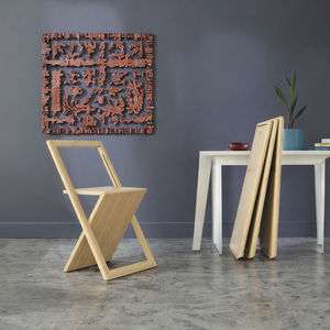 كرسي قابل للطي من الخيزران الصلب من جريزو، مقاوم للماء وسهل التخزين، مناسب للمنزل والفنادق والحدائق وحفلات الزفاف - Product Image 3