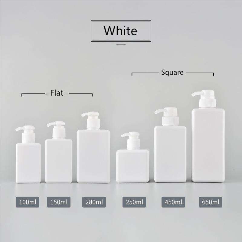 ขวดสีขาว + ปั๊มสีขาว