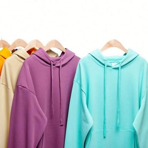 H5565 Clothing Manufacturer Supply Wholesale Custom 345g Fleece Spandex/Polyester Quick Dry Breathable Eco-Friendly Autumn <b>Drop</b> - Product Image 4