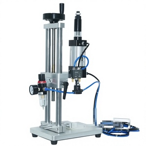 Máquina Semiautomática para Sellar Tapas de Botellas de Condimento, Máquina Neumática para Tapar Botellas de Vidrio, Frascos y Botellas de Perfume - Product Image 1