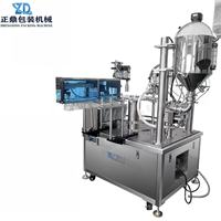 Machine automatique haute vitesse de remplissage et de bouchage de sachets à bec verseur pour liquides et pâtes, avec alimentateur de bouchons à bol vibrant, pour miel et applications d'isolation thermique en usine