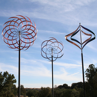 Sculpture d'énergie cinétique en acier inoxydable de grande taille pour la décoration extérieure