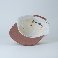 Casquette Snapback en Coton Bicolore Non Structurée à 5 Panneaux, Broderie Plate de Haute Qualité, Logo Personnalisé, Vente en Gros