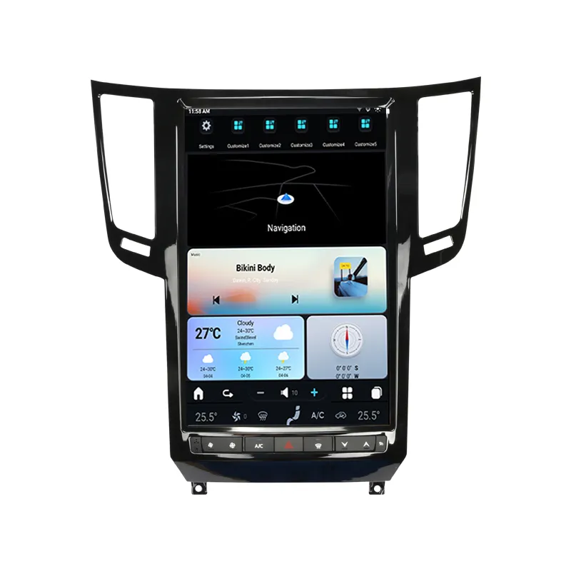 14.4 inch Tesla screen Android 13 ti FX Series car player for Infiniti / QX70 2008-2017 8 + 128GB built-in Carplaye