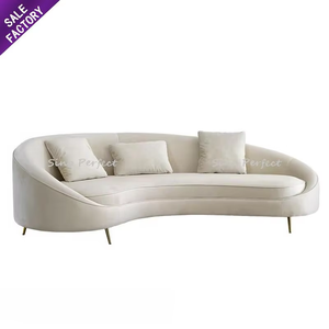 Sofá de Ocio de Tela con Descuento Sino Perfect, Muebles de Sala de Estar, Sofá Moderno de Acero Inoxidable para el Hogar y Hoteles - Product Image 1