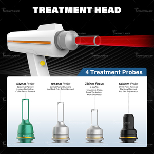4 đầu dò nhà máy picosecond Pico Máy Laser sắc tố loại bỏ hình xăm Nd Yag hoạt động <span class=keywords><strong>Q</strong></span> chuyển đổi - Product Image 4