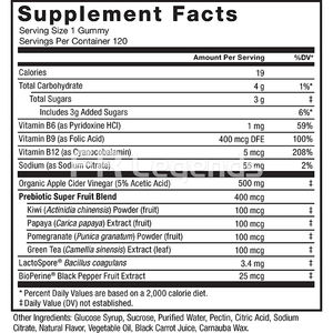 Oem Effectieve Keto Veganistische Acv-Gimmies Met Moeder Detox Buikvetverbrander Probiotisch Slank Supplement - Product Image 6