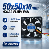 Ventilateur DC sans balais 5010 12 V à 3 broches, 50*50*10mm, industriel, 12 Volts, à flux axial, étanche IP68, mini ventilateur de refroidissement