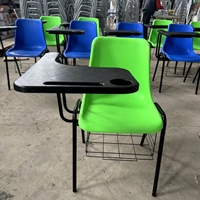 Chaise d'école en plastique moderne, empilable, taille standard, pour salle de classe, fabriquée par un fabricant, idéale pour l'étude, en promotion