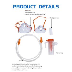 Kit masker oksigen <span class=keywords><strong>Nebulizer</strong></span> sekali pakai Pvc, untuk anak-anak dan dewasa 1.8m tabung <span class=keywords><strong>Nebulizer</strong></span> sekali pakai dengan kanula oksigen hidung - Product Image 2