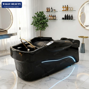 Lit de spa japonais de luxe 3-en-1 avec circulation d'eau, lit de massage pour <span class=keywords><strong>shampoing</strong></span> et chaise de <span class=keywords><strong>shampoing</strong></span> avec masseur, équipement de salon - Product Image 1
