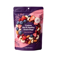 Sachets Doypack Personnalisés 100g 250g en Feuille d'Aluminium Refermables avec Fermeture Éclair pour Noix et Snacks, Qualité Alimentaire, Service OEM