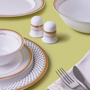 Veweet — <span class=keywords><strong>Service</strong></span> de table de luxe moderne 18 pièces, ensemble de vaisselle de maison, <span class=keywords><strong>Service</strong></span> de pâtes aux céréales, opale, bol, assiettes, pour 4 - Product Image 4