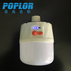 หลอดไฟ LED พลังงานแสงอาทิตย์ Poplor 100W IP54 สำหรับภายนอกอาคาร 5000K แสงเดย์ไลท์ ชาร์จผ่าน USB - Product Image 4