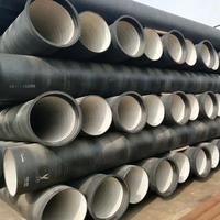 Tuyau en fonte ductile rond de 80 mm Dn 450 K9 900 mm En545 Dn800c avec revêtement en ciment