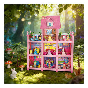 TOYSRUNNER Mini maison miniature à assembler avec meubles en PVC et éclairage, maison de poupée créative, cadeau pour enfants et adultes - Product Image 5