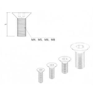 สกรูหัวจมสแตนเลส M5 M6 M8 สำหรับงานประกอบแบบฝัง - Product Image 5