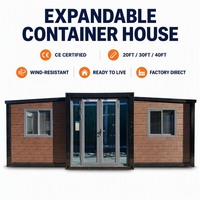 Maison conteneur solaire autonome extensible 20ft 40ft, prête à l'emploi, maison modulaire préfabriquée, fabricant OEM certifié CE ISO9001, États-Unis Canada