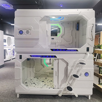 Nouveau lit double design Space Capsule Bed avec TV multifonctionnelle et jeux