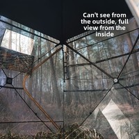 Tente de camouflage épaissie personnalisable pour l'observation des oiseaux et la chasse en extérieur, abri de terre imperméable à 270/360 degrés avec vue panoramique