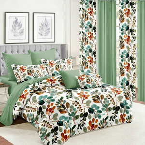 Cortinas impresas para dormitorio, juego <span class=keywords><strong>de</strong></span> <span class=keywords><strong>sábanas</strong></span> con cortina, precio barato, venta al por mayor - Product Image 4