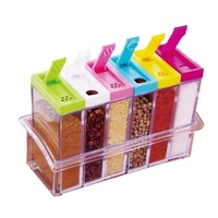 6 pièces/ensemble salière et poivrière bocaux pour épices assaisonnement herbes épices conteneurs de stockage bouteille Condiment sel boîte livraison directe