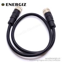 M12-Buchse zu Buchse A-codiertes 5-poliges Kabelstecker-codiertes Kabel mit hoher Konnektivität