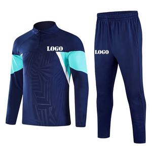 Thailand-Qualität Fußball-Trainingsanzüge Warme Kinder-Team-Fußball-Trainingsanzüge Herren Fußballverein Fußballjacke - Product Image 2