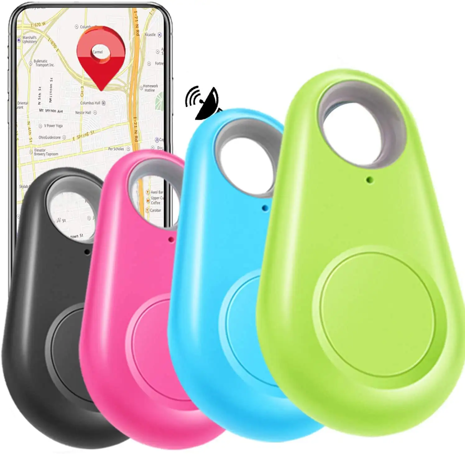 Petpia Mini Gps Tracker Voor Portemonnee Sleutel En Telefoon Huisdieren Finder Apparaat Anti-verloren Locator 15 Meter