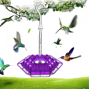 Hanging Red Hexagon Hummingbird <b>Feeder</b> with <b>Hook</b> Garden <b>Bird</b> <b>Feeder</b> - Product Image 5