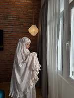 Robe de prière musulmane pour femmes, robe à volants imprimée personnalisée, vêtements pour femmes musulmanes, jupe, tenue du Ramadan