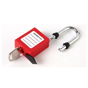 <span class=keywords><strong>Cadenas</strong></span> de sécurité industriel AJF <span class=keywords><strong>à</strong></span> <span class=keywords><strong>clé</strong></span> unique avec anse en acier, anti-poussière, pour blocage et étiquetage, codage laser personnalisé et étiquette - Product Image 3