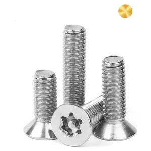 Stainless Steel ISO14581 Torx Countersunk Head Tamper Proof Security Screw