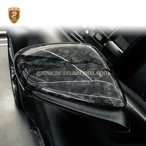 Auto Onderdelen Groothandel Gesmeed Carbon Fiber Oem Stijl Auto Achteruitkijkspiegel Zijspiegel Cover Voor Porsche Taycan