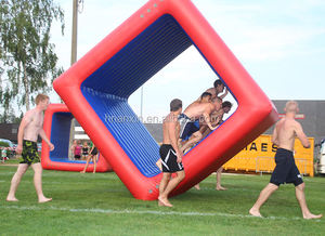 <span class=keywords><strong>Cube</strong></span> gonflable géant d'obstacles Anxin Factory, durable, vert, blanc, rouge, bleu, équipement de jeu sportif pour adultes en plein air - Product Image 3