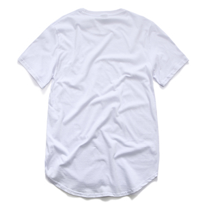 T-Shirt da Uomo di Alta Qualità 100% Cotone, Personalizzabile con il Tuo Marchio, Stile Hip Hop con Orlo Curvo e Linea Extra Lunga - Product Image 6