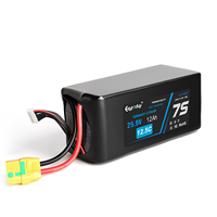 Kapasitas Tinggi 12000mAh 7S 25.9V 12.5C Baterai Drone Lithium Polymer Ternary CE RoHS XT90 dengan Kabel Penyeimbang JST-XH