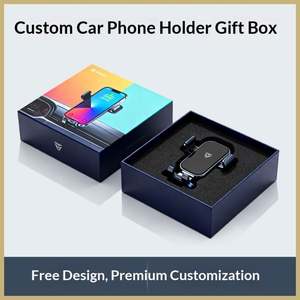 Soporte para Teléfono Móvil para Coche, Caja de Regalo de Aromaterapia, Cartón Gris, Decoración Rectangular Colgante, Caja de Color, Embalaje Personalizado con Protección UV - Product Image 5